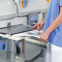 L esame radiologico a letto aiuta a monitorare la posizione del catetere venoso centrale.