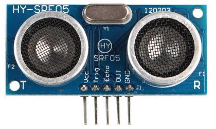 Un esempio di sensore a ultrasuoni potrebbe essere il modulo HY-SRF05 (figura) compatibile con la piattaforma Arduino.