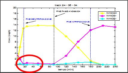 Caso di studio : Denitrificazione Identificare lo Stato di funzionamento Applicare le Politiche ottimali Esempio: Termine della Denitrificazione Abbattimento della concentrazione di Nitrati [NO 3