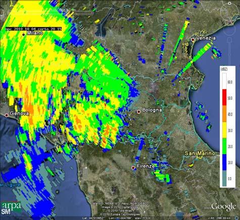 Tale sistema, attorno alle 21 UTC, si organizza a formare un ampia