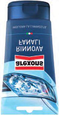 RINNOVA FANALI l Può essere usato anche per la lucidatura di parabrezza di scooter o cupolini di moto qualora si fossero opacizzati esternamente l Aiuta il superamento della revisione ministeriale.