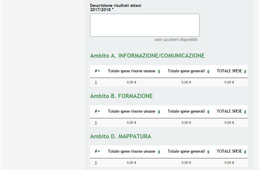 Figura 11 Modulo 3 Dati del Progetto Nel terzo modulo è necessario fornire i Dati del Progetto, confermando i partner Pubblici e Privati che hanno partecipato alla domanda