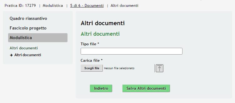 SI RICORDA CHE: Una volta inserito il documento sarà possibile effettuare il download del file cliccando sull icona. È possibile eliminare un documento allegato cliccando su.