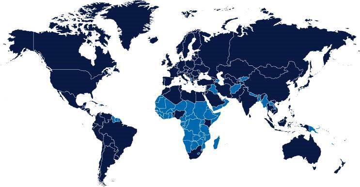 GS1 International Organizzazioni nazionali Paesi serviti dal GO 111 Member