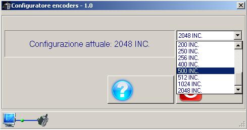 indicata l attuale risoluzione dell encoder. N.B.