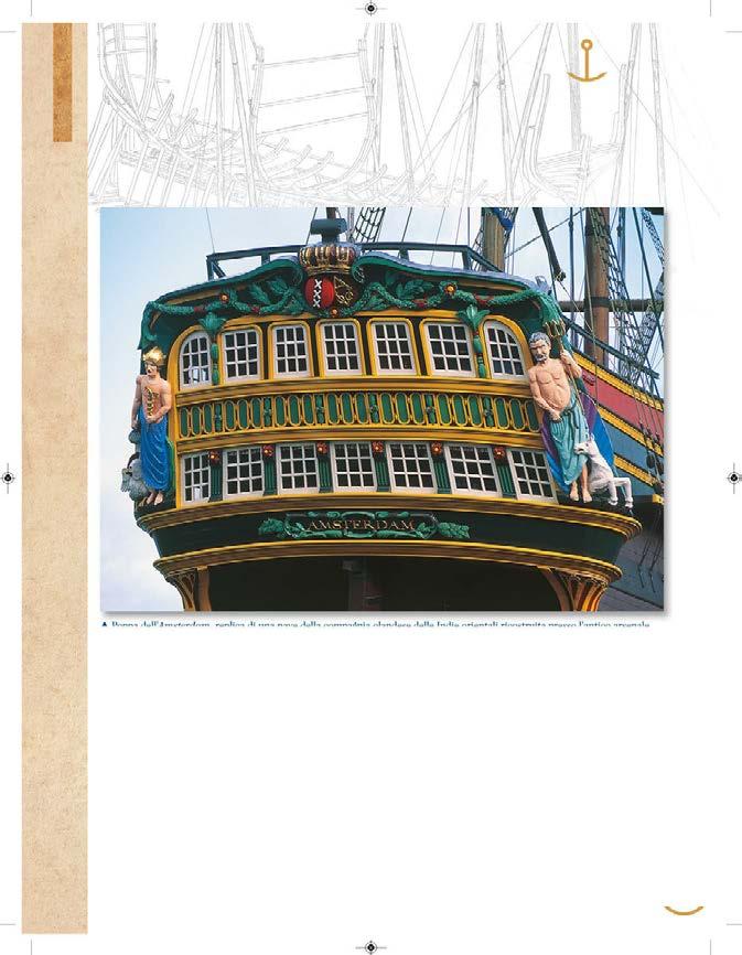 SCAFO Manuale di architettura navale SCHEDA 15 La poppa: la sezione nobile del vascello Poppa dell Amsterdam, replica di una nave della compagnia olandese delle Indie orientali ricostruita presso l
