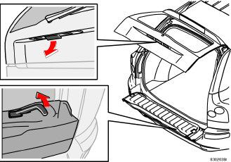 Abbassare il comando sul lato sinistro del piantone dello sterzo, quindi regolare il volante nella posizione desiderata.