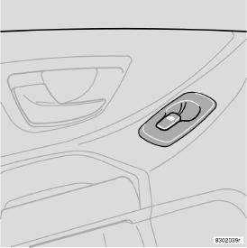 Alzacristallo elettrico sul sedile del passeggero anteriore I comandi dell alzacristallo elettrico del passeggero anteriore controllano soltanto il cristallo del passeggero anteriore.