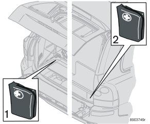 Se l automobile è dotata di supporto per sacchetti della spesa: Sollevare lo sportello del pavimento, staccare le fascette di tensione del supporto per borse della spesa.