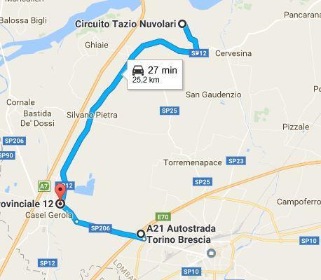 ROAD BOOK DELLE ATTIVITA Sabato 1 Aprile 2017 Per chi arriva da Ventimiglia, Genova, Piacenza: Uscita Autostrada Voghera sulla A21 All uscita a destra