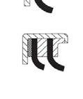Caratteristiche generali altri tipi Radiaseal D5 Esterno rinforzato in in gomma -- tela, labbro semplice, molla a spirale in in acciaio, split versione aperta per montaggio in opera Radiaseal D5S