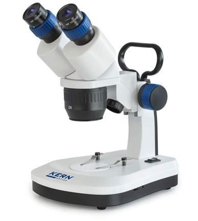 Stereomicroscopio KERN OSE-42 Vista laterale Il successore della famosa serie OSF-4 04 OSE 421/422 EDUCATIONAL LINE Stereomicroscopio in versione robusta ed ergonomica ideale per opifici, scuole e
