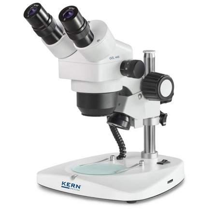 Stereomicroscopio zoom KERN OZL-44 04 LAB LINE L economico e flessibile stereomicroscopio zoom per lavoratori, centri di prova e controlli qualità Caratteristiche La serie KERN OZL-44 appartiene alla