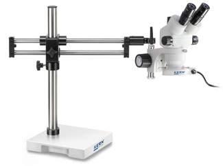 Avrete quindi una soluzione economica e molto flessibile per la vostra postazione di lavoro al microscopio Modello Testa per microscopio Stativo Supporto Illuminazione KERN Tubo Obiettivo Zoom OZM