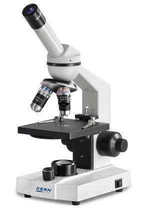 Microscopio a luce passante KERN OBS-1 CON SIGLIO Pregasi richiedere le proprie specifiche condizioni per un set per aula Obiettivi OBS 01 OBS 101 OBS 104 OBS 106 EDUCATIONAL LINE Il microscopio ad