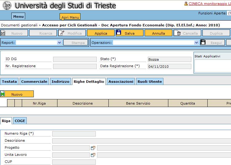 CARTELLA TESTATA Nel campo descrizione inserite il vostro nome.