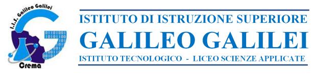 Al Dirigente Scolastico dell'istituto Istruzione Superiore G.