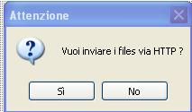 Se si è in possesso del software di Gestione messi e pubblicazioni SICI di APKAPPA, il programma chiede se si desidera pubblicare i files sul web, se si risponde di si, in automatico il files vengono