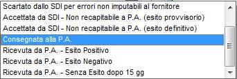 Interscambio. In qualsiasi altro caso in cui si voglia modificare lo stato dei documenti elettronici.