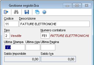 in maniera tradizionale. Nel contatore si dovrà impostare il nuovo flag Fattura Elettronica.