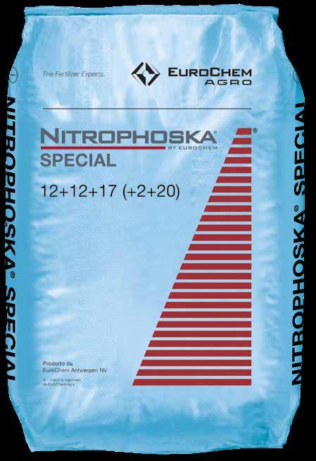 NITROPHOSKA SPECIAL è una combinazione di elementi nutritivi equilibrata e dosata tecnicamente in base alle necessità delle colture, per ottenere produzioni più