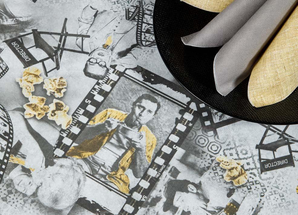 COLLEZIONE DESIGN / DESIGN COLLECTION CINEMA TOVAGLIOLO / NAPKIN: TINTA UNITA