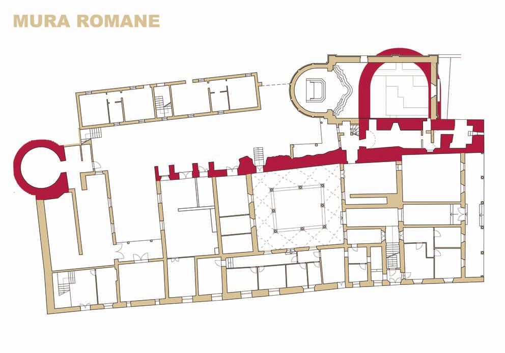 rosso, il rilievo delle mura romane ancora