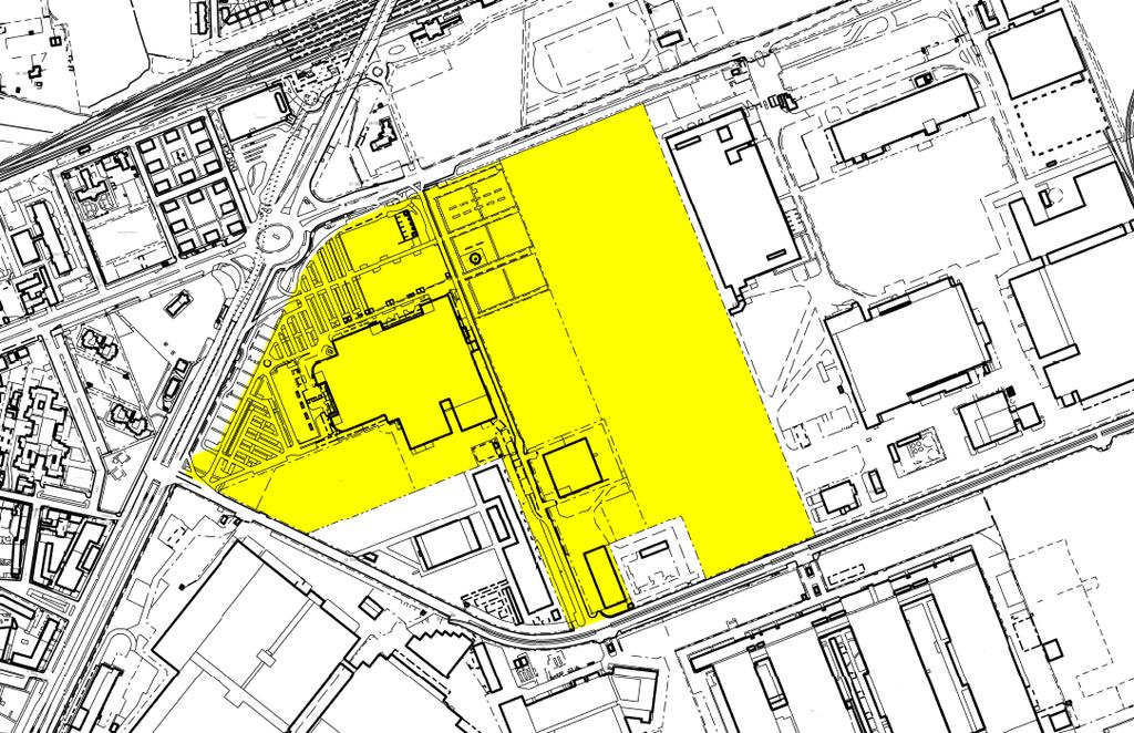 Figura 2 Perimetrazione area oggetto di variante Figura 3 Situazione fabbricativa dell area oggetto di variante Per quanto riguarda gli aspetti urbanistici, il Piano Regolatore
