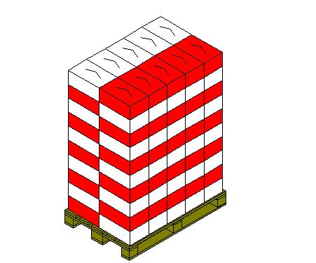 PALLETTIZZAZIONE PALLETIZATION Tipo Cartoni per strato Strati per pallet Cartoni per pallet Peso netto pallet Altezza del pallet Type Cartons per layer Layers per pallet Cartons per pallet Pallet net