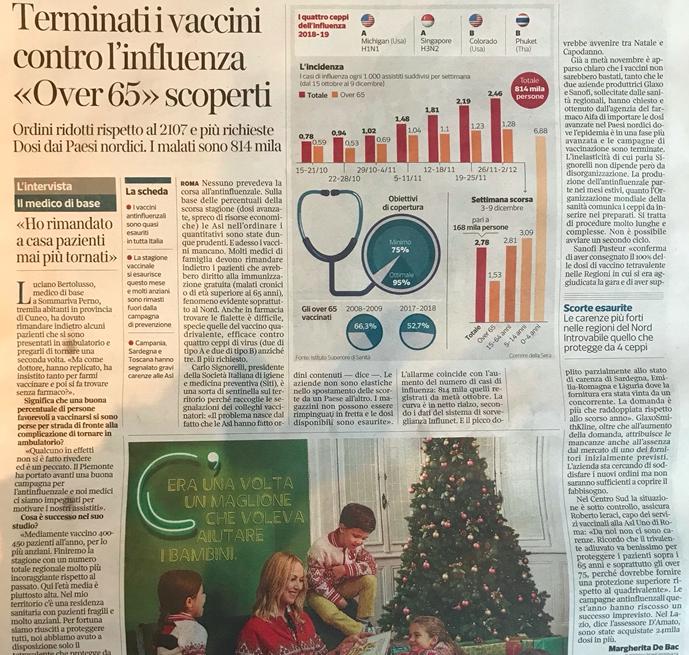 [RASSEGNA STAMPA] 14 dicembre 2018 Corriere della Sera del 14.12.