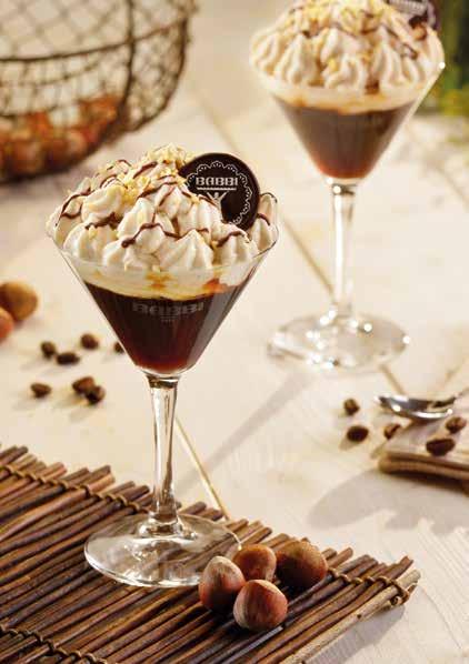 . 25. Ice Coffee Shake with Babbi Mousse MOUSSE: dosare il latte, la panna, la Pasta Nocciola 100% De Luxe Babbi e la Base per Gelato Caldo Babbi.