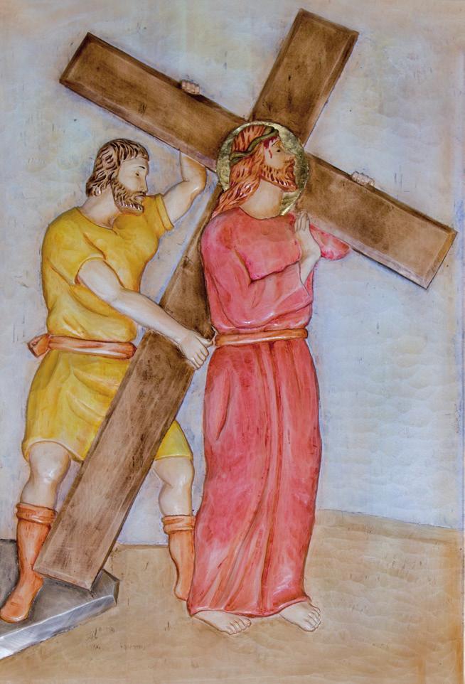 Gesù è caricato della Croce 4 Via Crucis STAZIONE II Ti adoriamo, o Cristo, e ti benediciamo. Perché con la Tua Santa Croce hai redento il mondo.