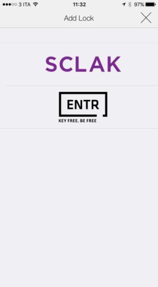 Integrazione ENTR con App SCLAK Integrazione di ENTR nel sistema SCLAK