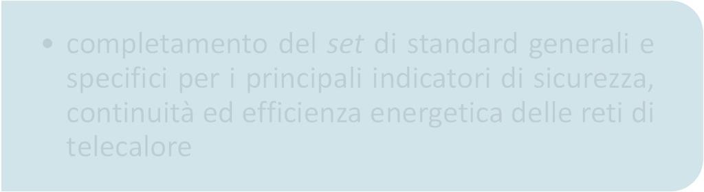 limitati alle prestazioni di sicurezza e continuità più rilevanti per gli utenti Secondo periodo di regolazione 2023-2025 completamento