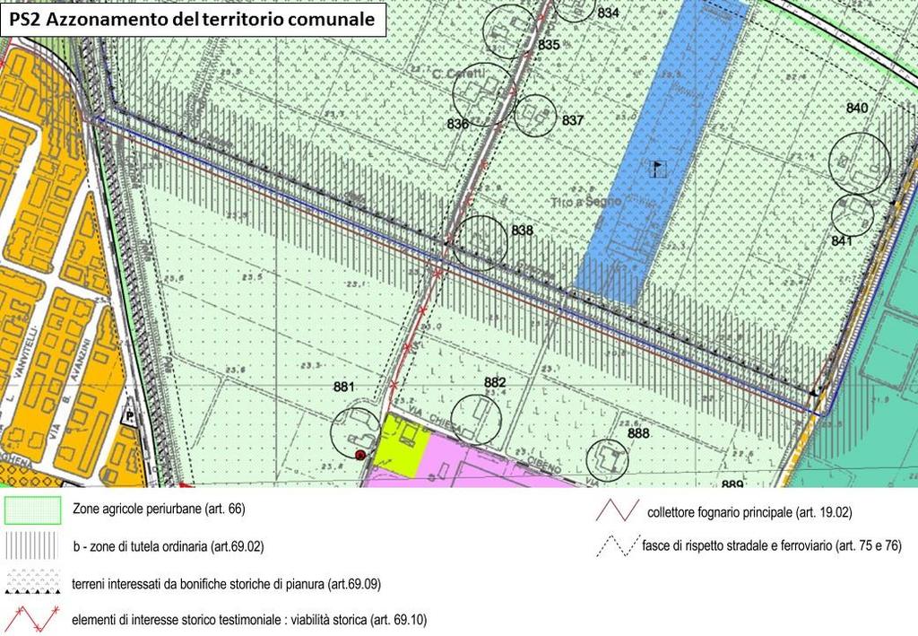 Alla luce dell'analisi effettuata si conferma quindi la coerenza del progetto di riqualificazione del DIVERSIVO FOSSA NUOVA CAVATA con quanto previsto dal PTCP, in quanto finalizzato al miglioramento