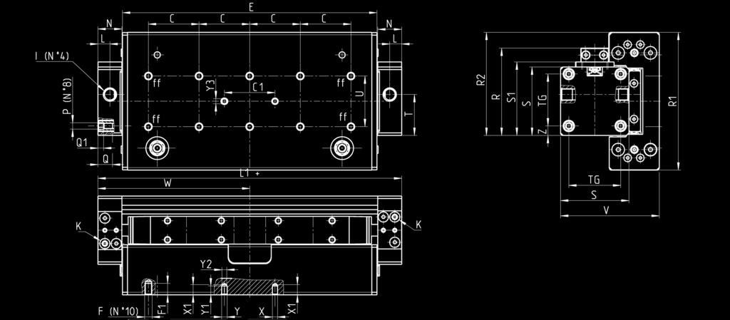 CATALOGO > Release 8.7 > Cilindri Serie 52 Cilindri Serie 52 versione guidata a rulli (Mod. 52R2P) Il cilindro dispone di due alimentazioni I per entrambe le testate.