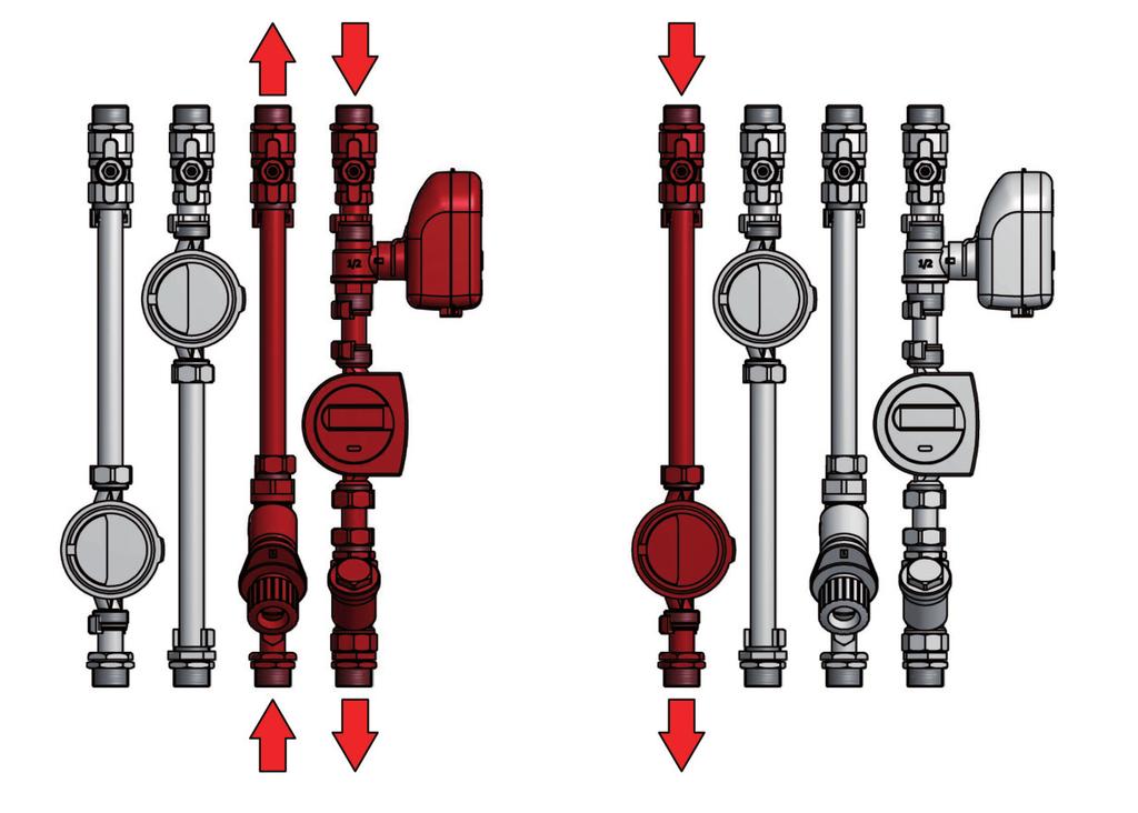 valvola 2 vie 3 contatore acqua sanitaria (calda e/o fredda, locale, m-bus) 4 contatore di energia (caldo e/o freddo, locale, m-bus) 5 bilanciamento statico 6 filtro a Y CARATTERISTICHE IDRAULICHE A