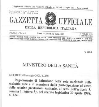 diagnosi la terapia Istituisce il Registro