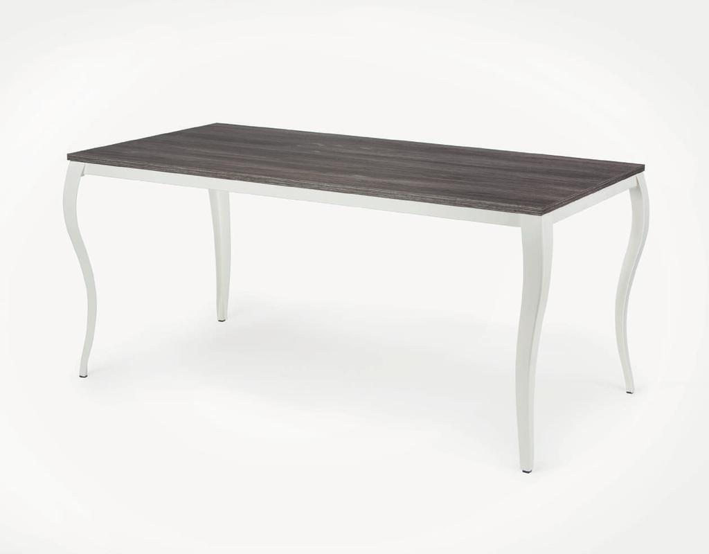 GLAN Glan is the table of baroque inspiration: the organic shapes of the steel structure and the simplification of the lines are the characteristics that make it current and