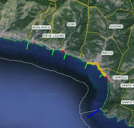 Comune di Recco (GE) Ripascimento stagionale 2017 2. SITO DI INTERVENTO 2.