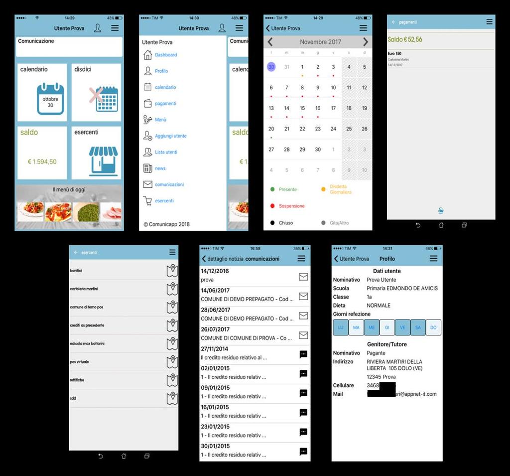 Applicazione per Smartphone o Tablet ios, Android Il genitore potrà scaricare gratuitamente l applicazione ComunicApp per Smartphone e Tablet direttamente dallo Store del terminale utilizzato,