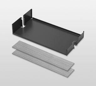 43 Altre larghezze su richiesta * di 150 mm adatta all estrazione semplice Single Hochschrank Standard (100.0922.