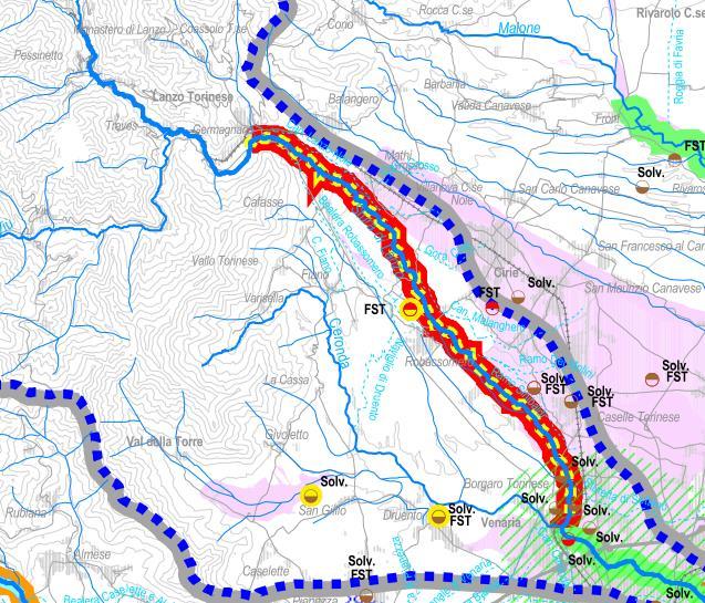 Come riportato nel Piano di Tutela delle Acque, già nelle condizioni di anno medio, si rilevano, sulla Stura di Lanzo, deficit idrici a carico delle utenze rispetto alle capacità di prelievo