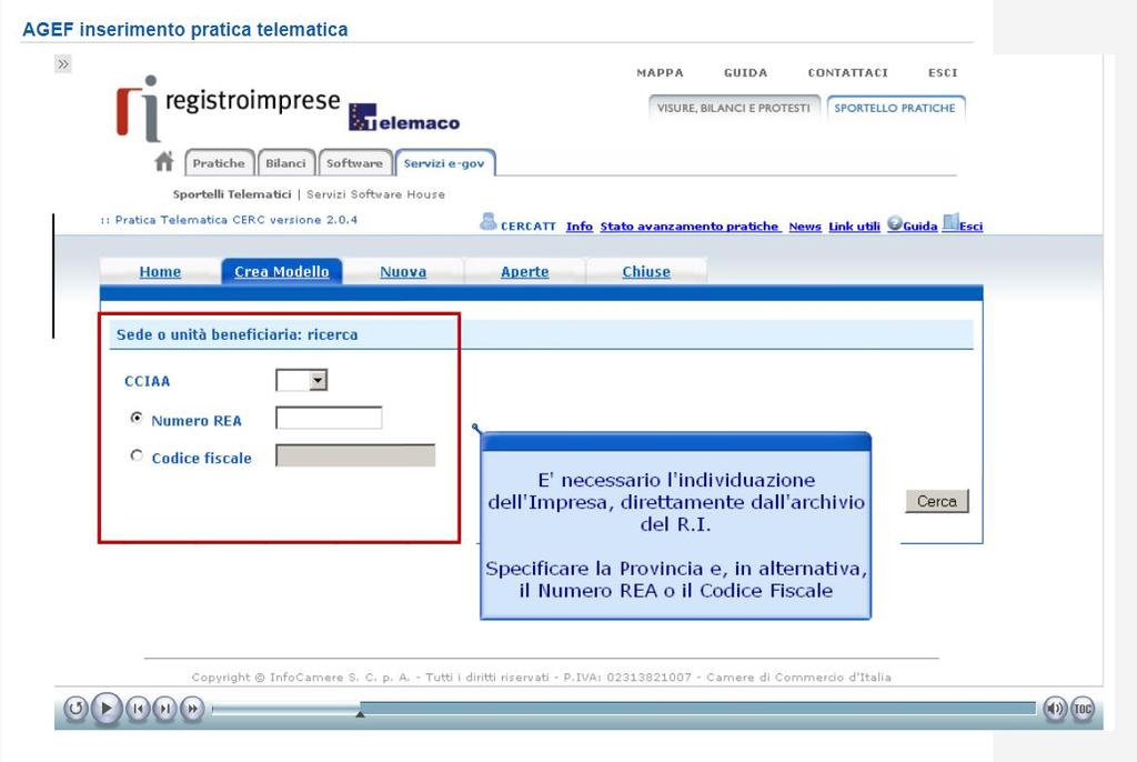 Per l invio della domanda di contributo relativa al bando di interesse occorre: a) Accedere al servizio. Connettersi al sito http://www.registroimprese.it/area-utente; effettuare il Login.