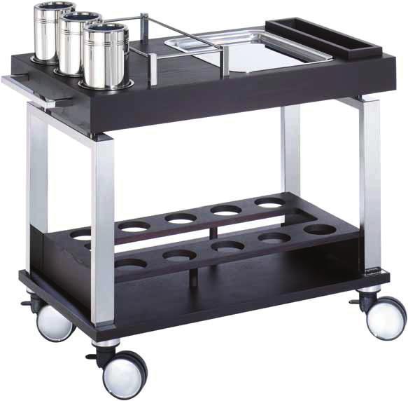 NEW YORK - R Wenge colour Whitened oak colour STANDARD FINISH OPTIONAL FINISH Wine & liqueur trolley Carrello vini / liquori Wein- / Digestivwagen Chariot à vins / liqueurs Carro de vinos / licores