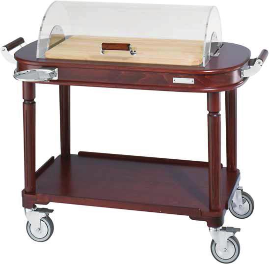 - N M R Rosewood colour Walnut colour Mahogany colour Oak colour STANDARD FINISH OPTIONAL FINISHES Cake & cheese trolley Carrello dolci-formaggi Dessert / Käsewagen Chariot à fromages et desserts