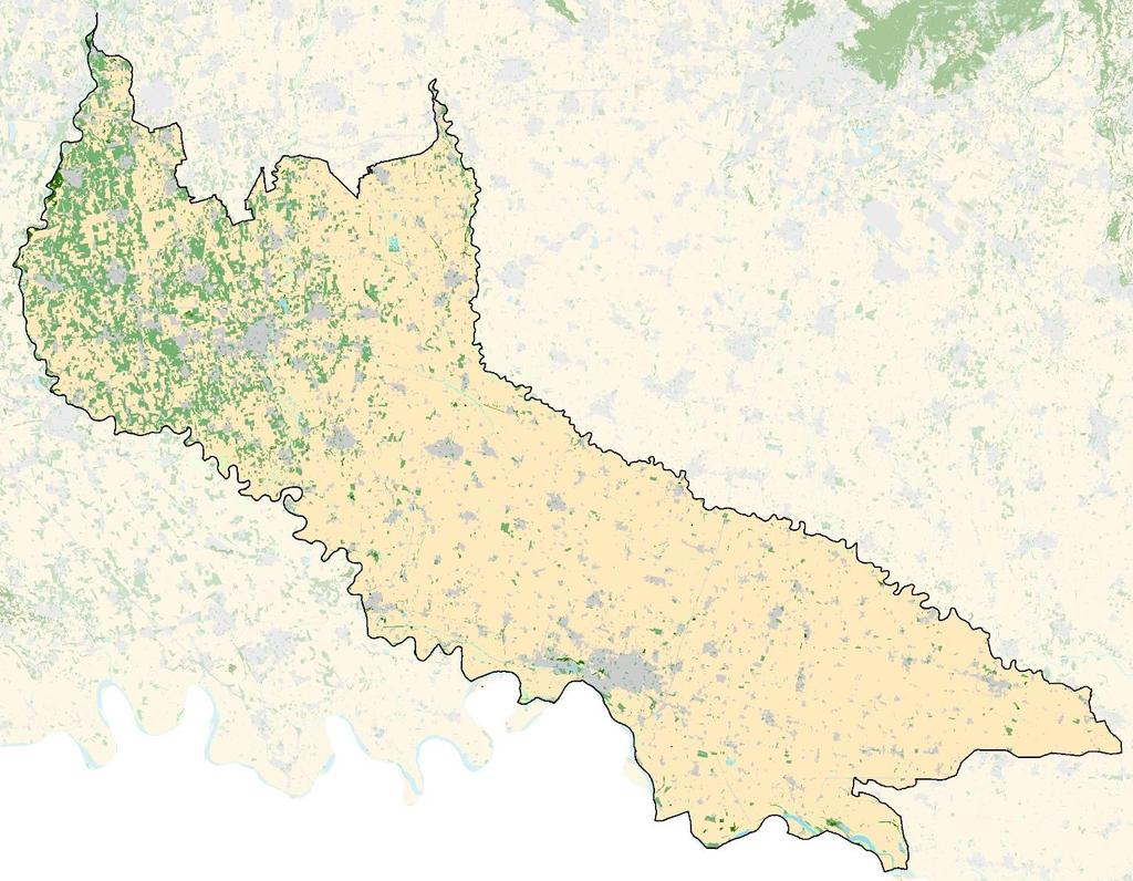 4.4 Suolo Dal punto di vista dell uso del suolo, le informazioni contenute nella banca dati regionale DUSAF 2009 mostrano la situazione evidenziata nella figura e nelle tabelle successive. Figura 4.4.1 Uso del suolo 2009 Fonte: Regione Lombardia, DUSAF 2009 Circa il 71% del territorio del consorzio è occupato da seminativi.