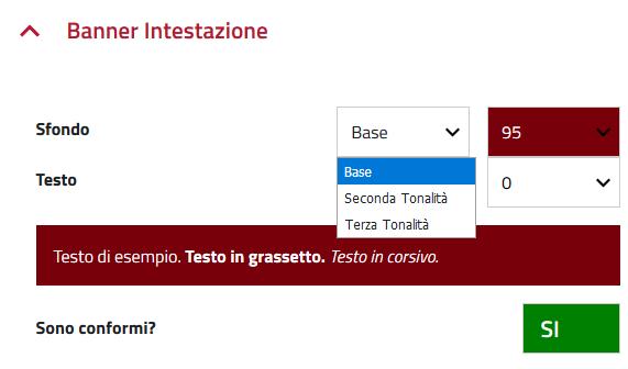 Dopo aver costruito la palette colori, occorre assegnare le tonalità ai componenti