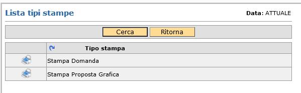 di presentata è necessario effettuare la stampa definitiva (obbligatoria) della