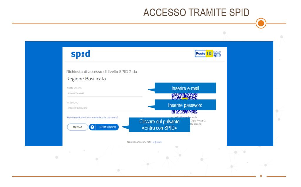 e smartphone. Il link per richiedere le credenziali spid è https://www.spid.gov.it/richiedi-spid.